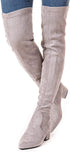 High Heel Suede Pointed Toe Over-the-knee Boots